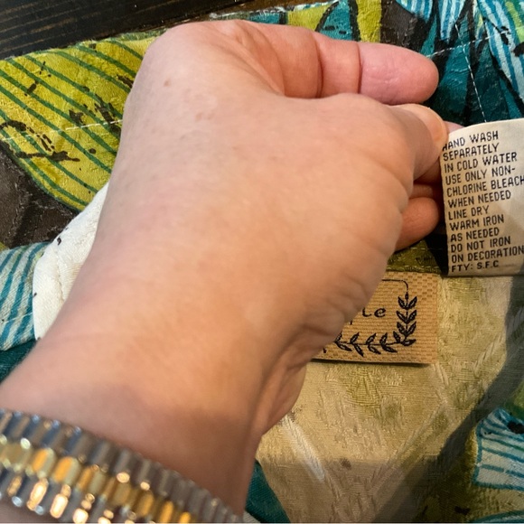 Life Style Tropical Leaf Print Blazer - Picture 11 of 11